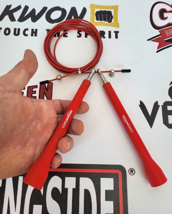 Amazonbasics скакалка швидкісна стальний трос 3м підшипник регульована