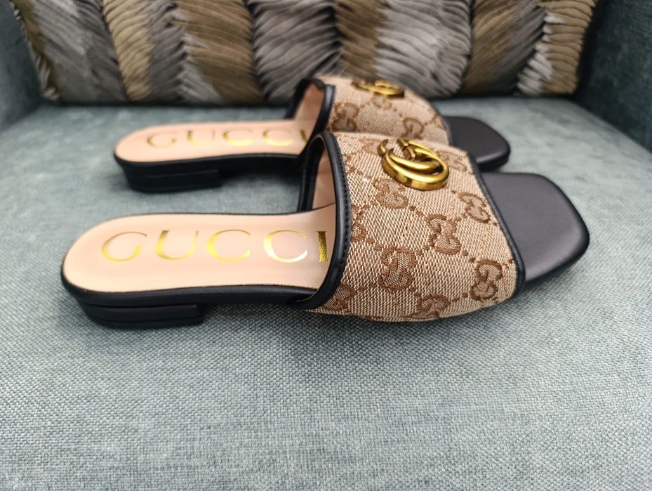 Gucci Supreme Matelassé Canvas Slide