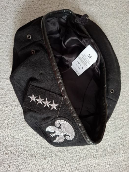 Beret czarny WP chorąży rozmiar 56.