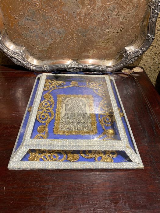 Registo Religioso Antigo Arte Sacra 24,5 cm Fio de ouro