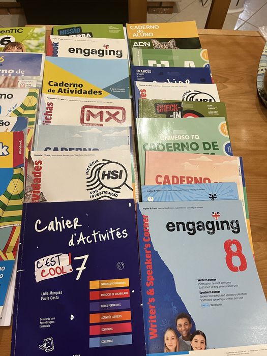 Livros de Fichas/Cadernos de atividades 5, 6, 7 e 8 ano