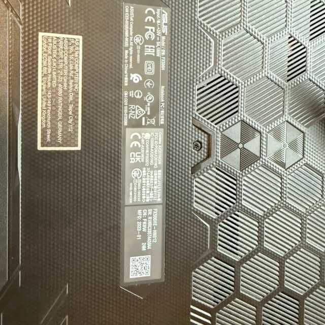 Laptop ASUS TUF F15 FX596H