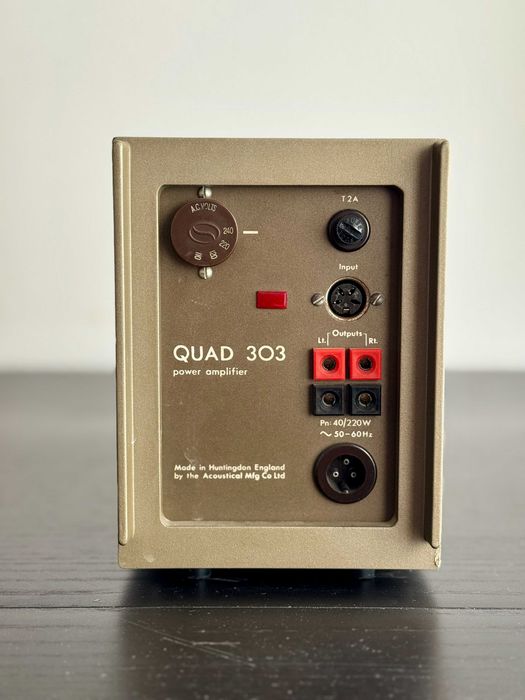 QUAD 33 + QUAD 303 | Conjunto Hi-Fi Vintage Inglês