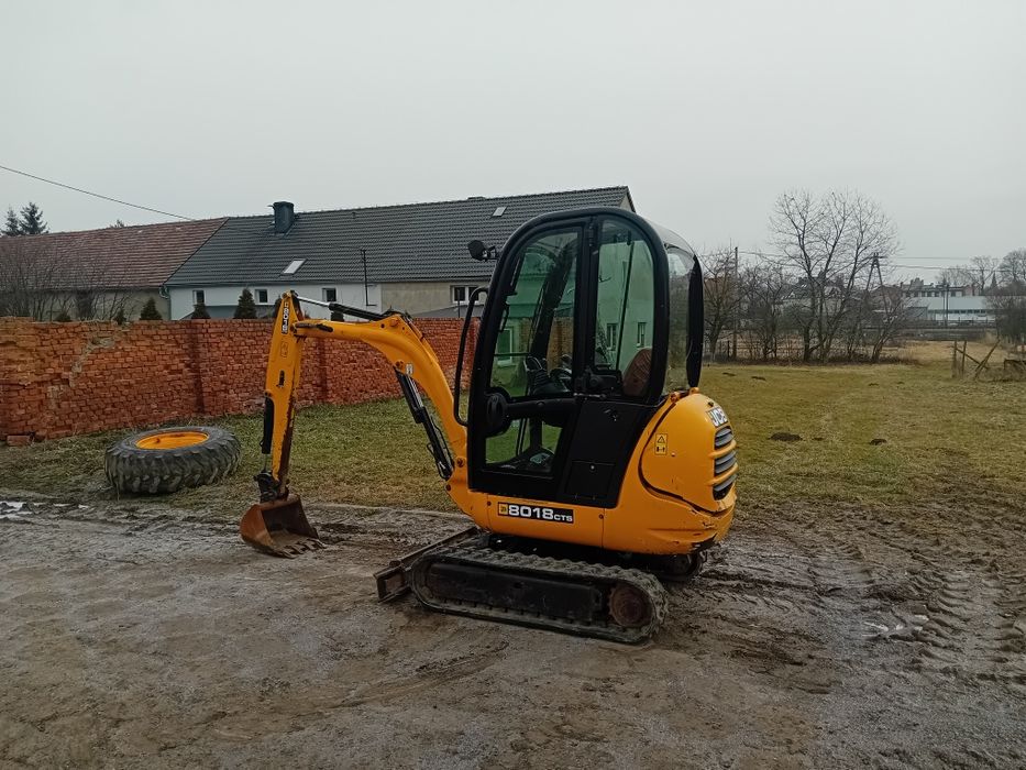 Minikoparka JCB 8018. 2011 Brutto 3 łyżki Rozsuwane Gąsienice