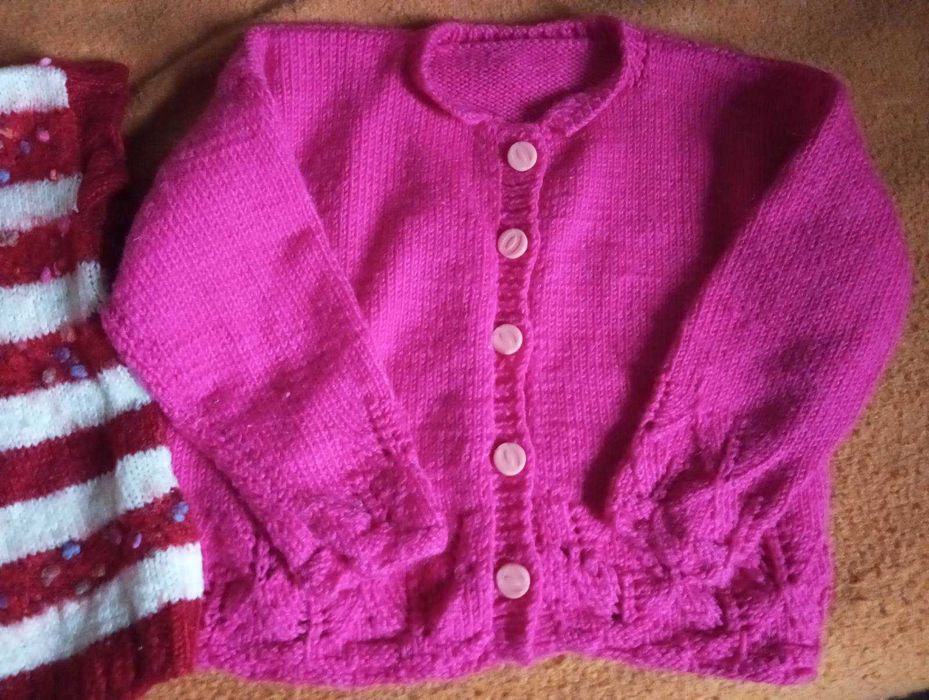 Дитяча кофта, светр в'язаний, жилетка 2 шт. на 2-3 роки