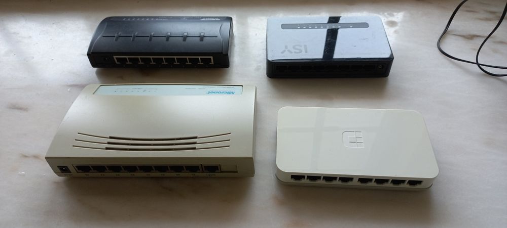 Switch e  hubs ethernet de 8 portas