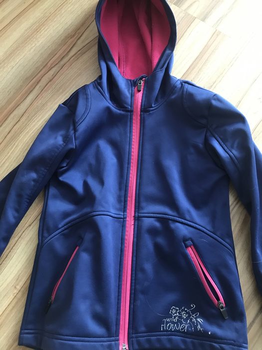 Softshell kurtka bluza granat CRIVIT r. 122-128