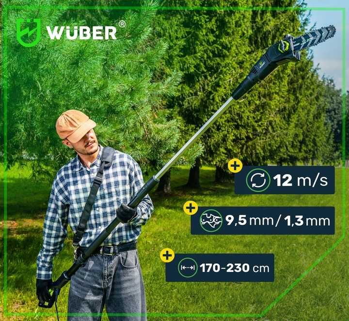 Nowa - piła łańcuchowa na wysięgniku teleskopowa do gałęzi pilarka