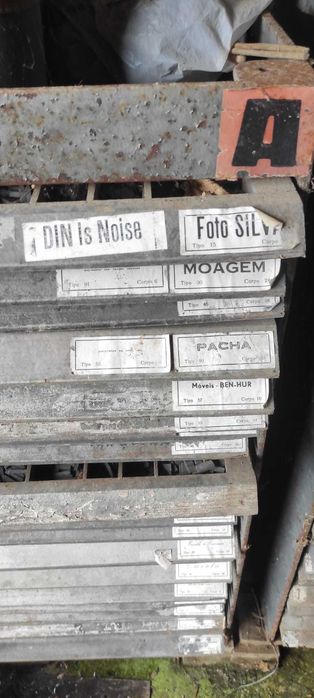 Tipos de Tipografia Tradicional de chumbo - Letterpress