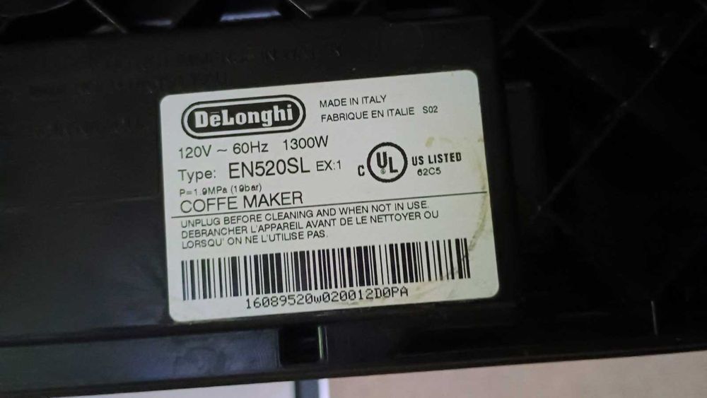 Кофемашина капсульная Nespresso Lattissima EN520 Разборка На запчасти