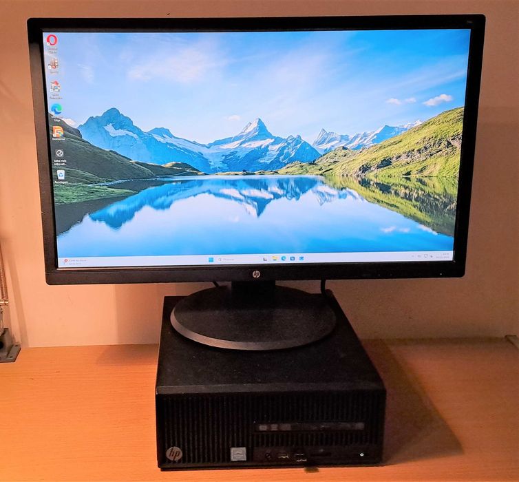 Computador PC HP Intel G4400 3.30 Ghz + Monitor HP 24" Polegadas434772818694645761