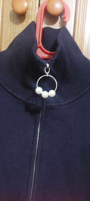 Sandro paris • Vega color block quarter zip sweater WITH FLAWS