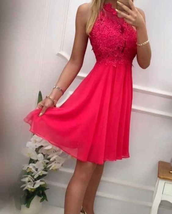 Sukienka bugatti malinowa