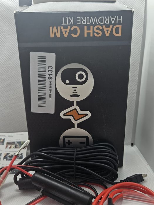 Zestaw hardwire do kamery samochodowej Mini USB 12V/24V → 5V 2A – NOWY