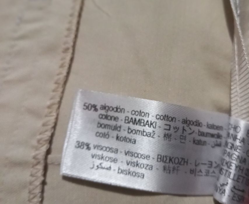 Zara брюки широкі котон віскоза  льон