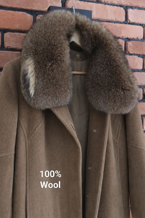 Płaszcz Warmia L wełniany exclusive premium długi jasny
