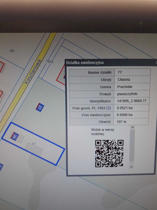 Działka budowlana 500m2