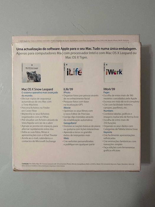 DVD Apple Mac Box Set OS X Leopard 10.5 iLife 09 iWork 09