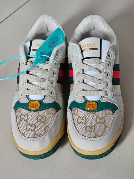 buty damskie Gucci Distressed Screener Sneakers
