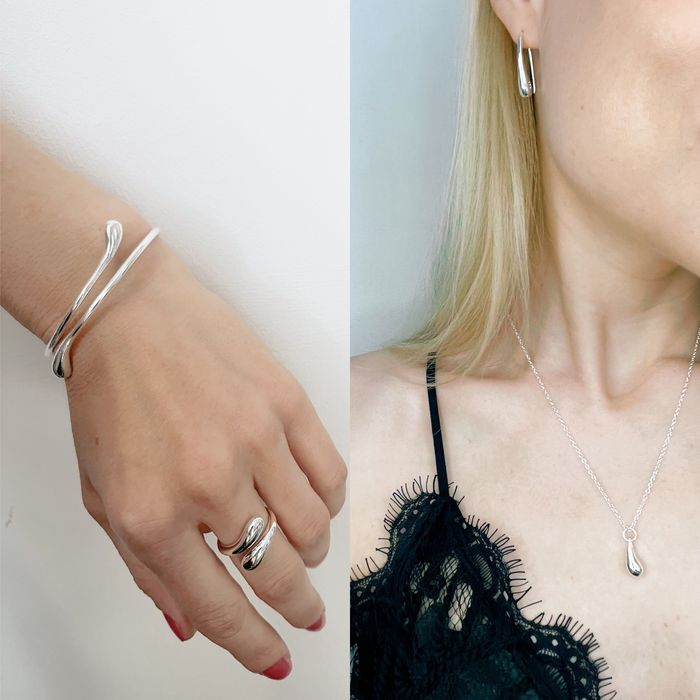 Набір срібло 925s сережки ланцюжок браслет серьги серебро кольцо