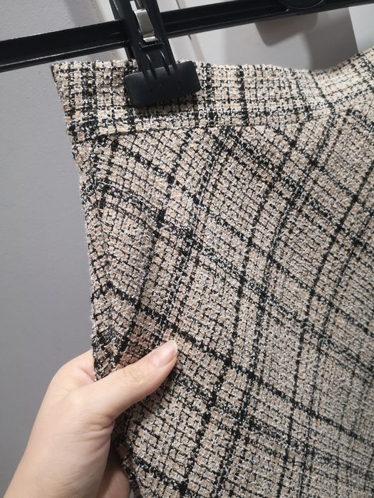 Primark spódniczka beżowa w kratę M