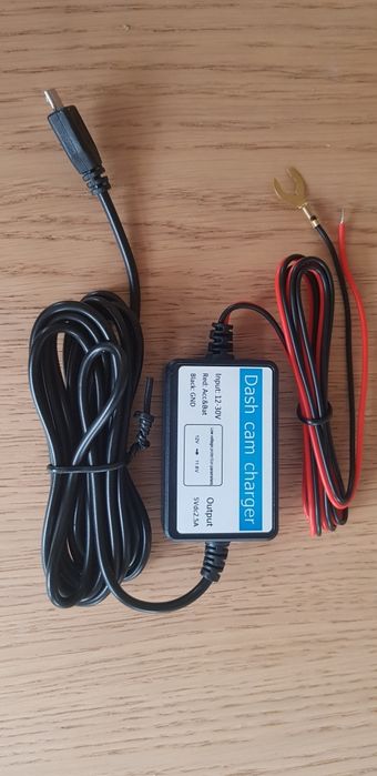 Zasilacz do kamery samochodowej USB Micro 5-30Volt 24H/na dobę