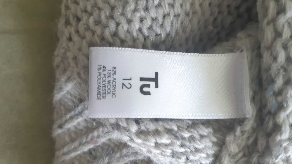 Sweter damski, srebrny