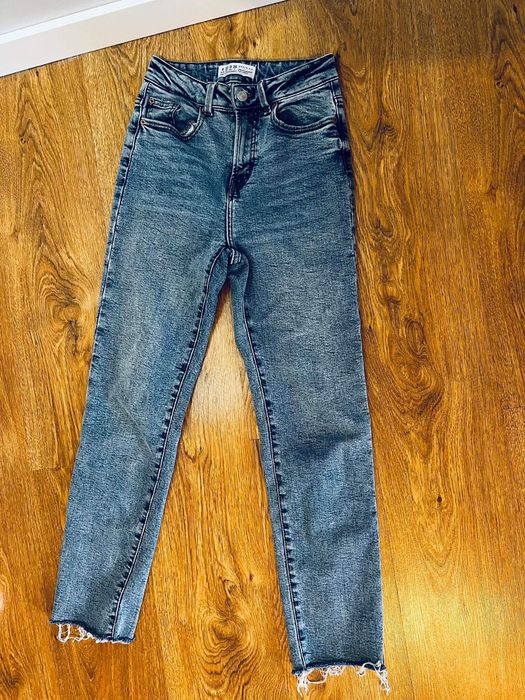 Primark denim co 34 xs spodnie jeansy wysoki stan