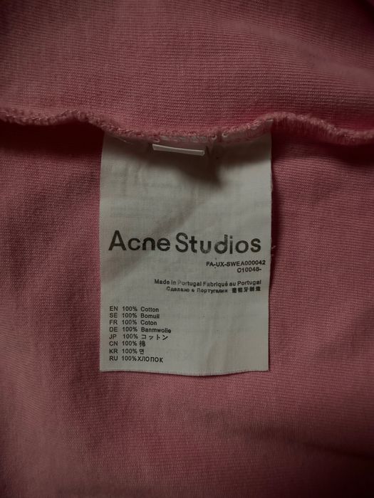 Acne Studios Longsleeve Pink Stockholm 1996