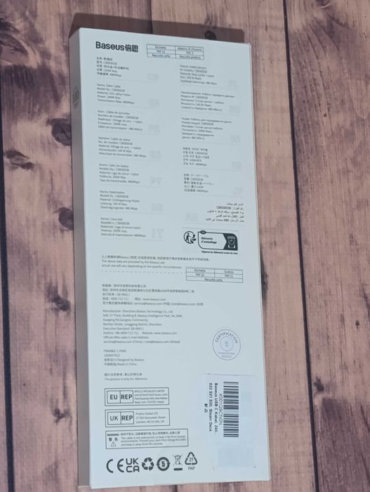 baseus kabel usb-c – usb-c 240W 1m szybkie ładowanie