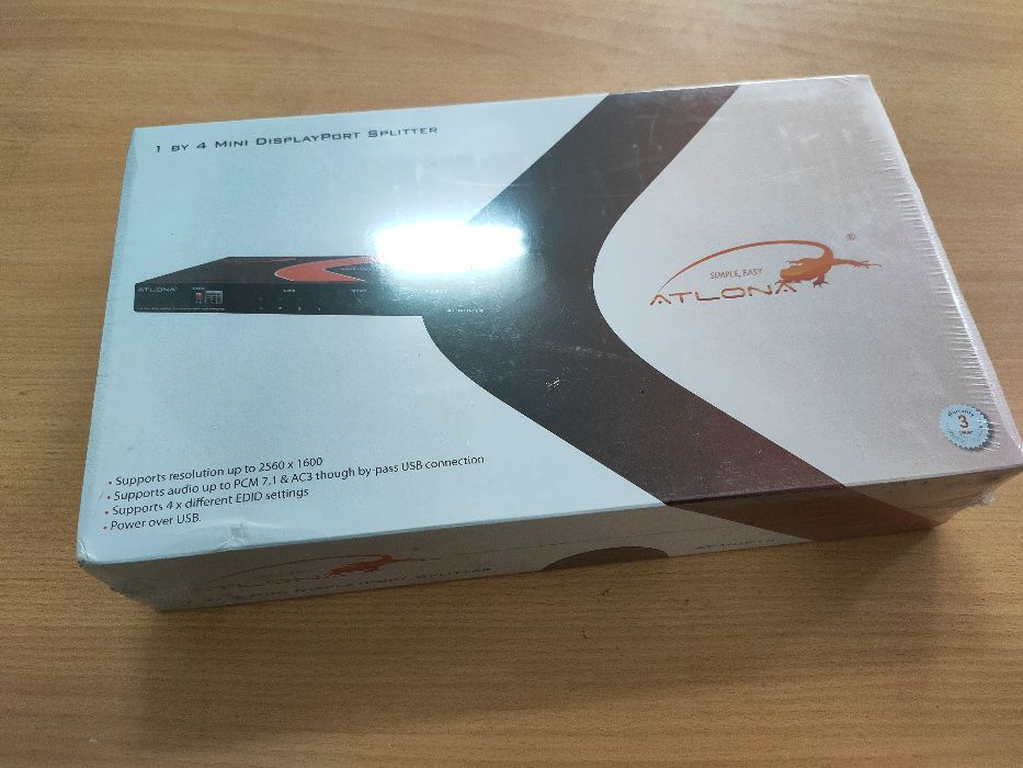 Splitter ATLONA 1 by 4 mini display port NOVO LACRADO