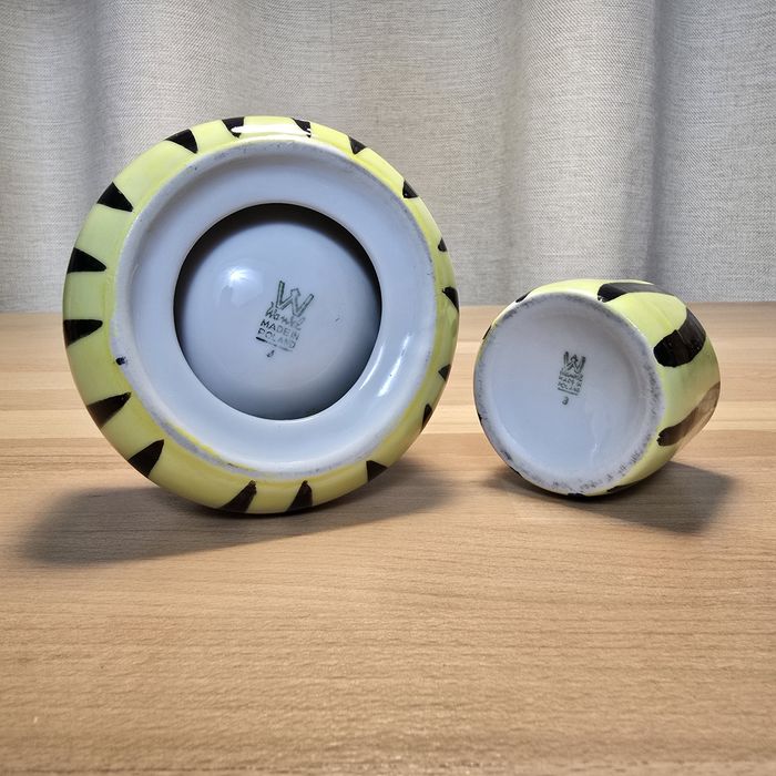 Zestaw palacza Wawel pikasiak new look popielnica papierośnica PRL vin