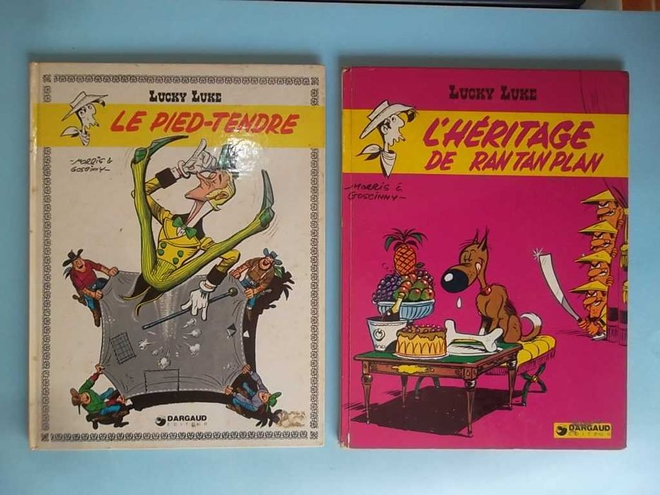 23 álbuns LUCKY LUKE edições francesas capa dura Dargaud anos 70