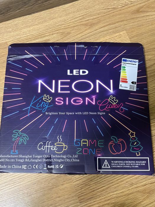 Неоновий світильник «Літак»