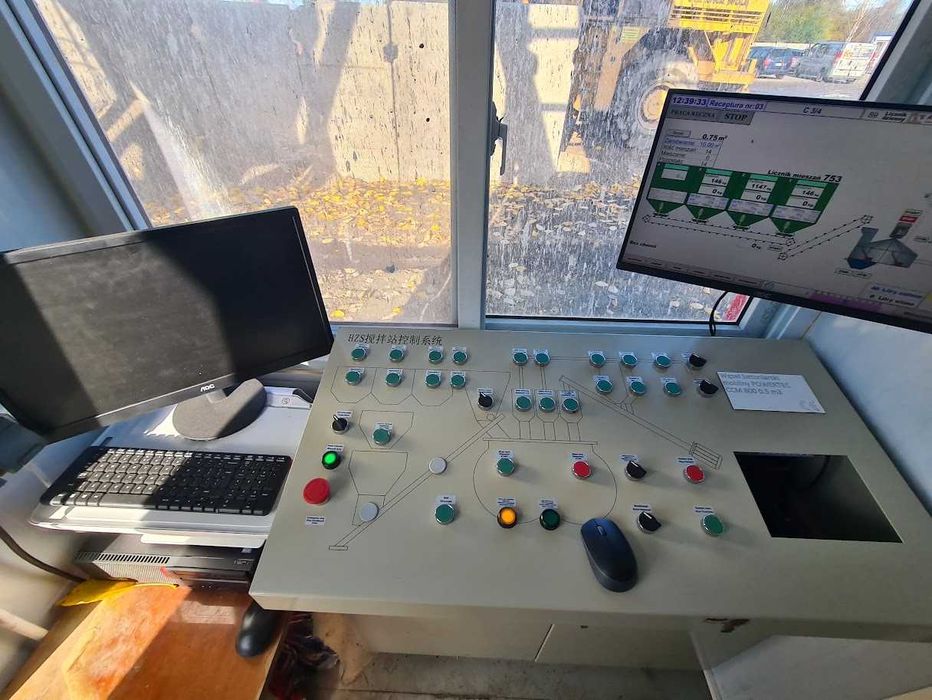 Mobilny węzeł betoniarski 0,5 m3 | POWERTEC | gotowy do pracy