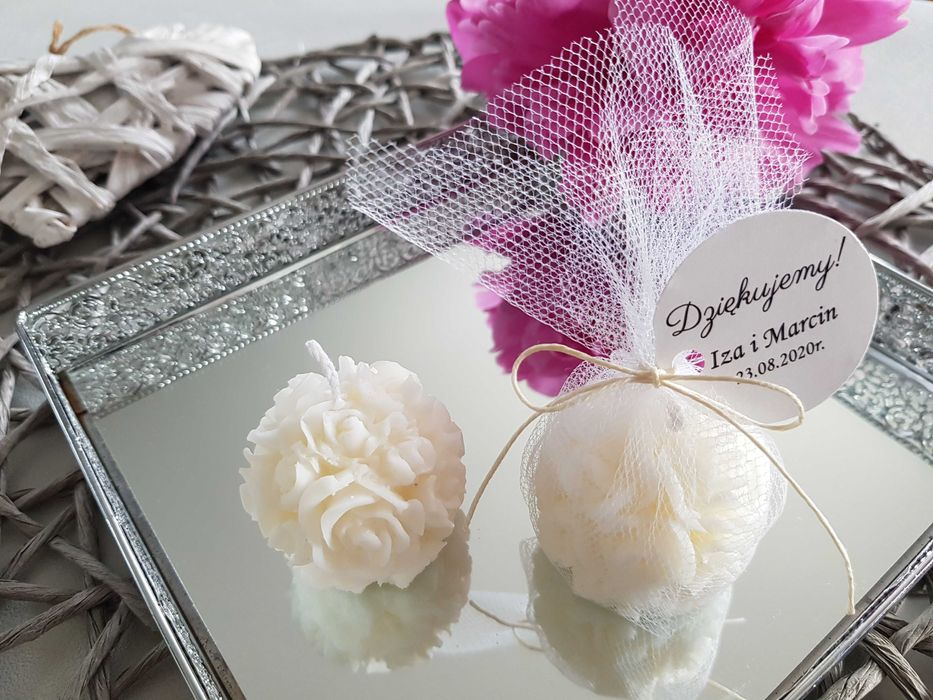 Podziękowanie dla gości świeczka pachnąca PROMOCJA