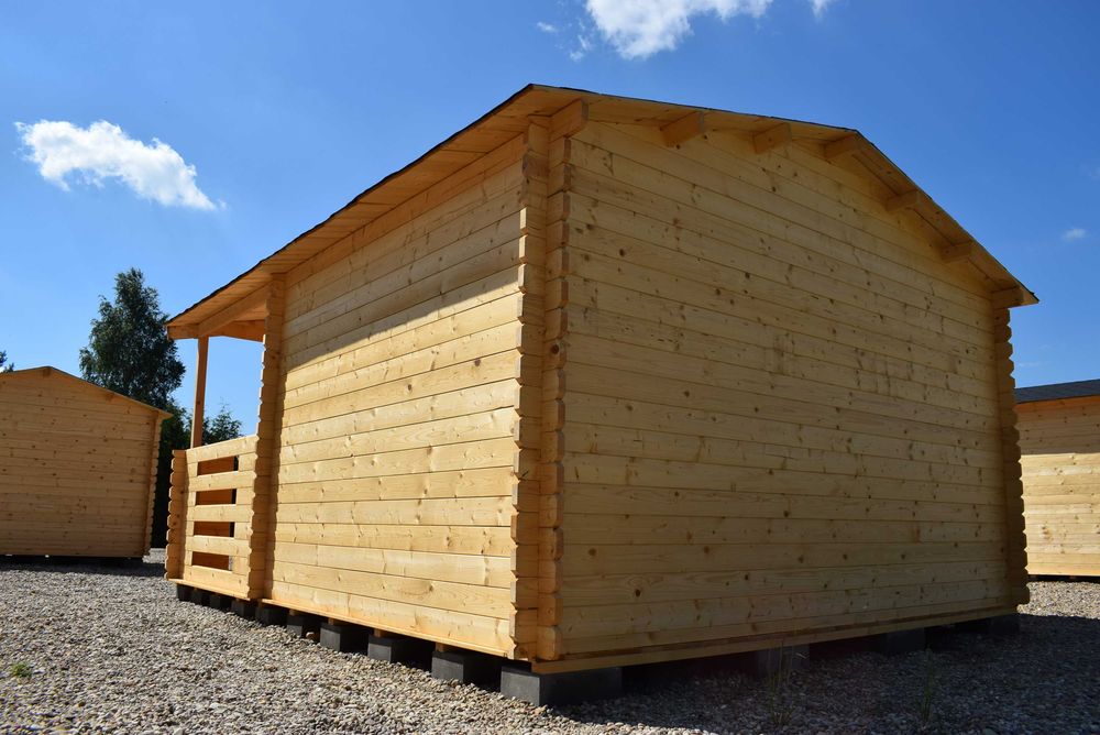 dostępny od ręki*DOMEK letniskowy drewniany z BALIKA aż 34 mm*5mx4m*20 m2