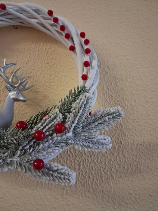 Grinalda de natal em vime