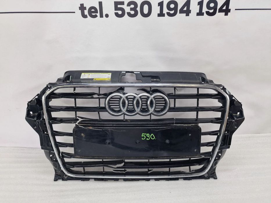 AUDI A3 8V / 8V3 12- CHROM / RAMKA ATRAPY / GRILLA PRZEDNIEGO PRZÓD , NR AUKCJI GL590