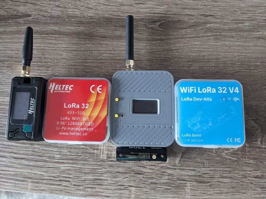 Радио модуль Meshtatic Hiltec Lora V3,V4, корпусы, акумуляторы.