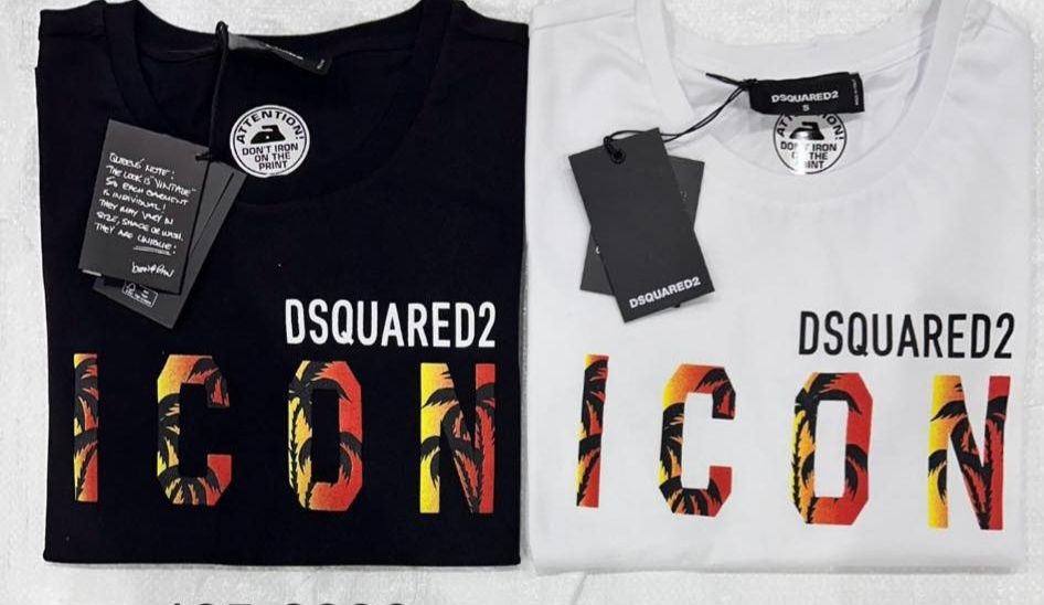 Nowa damska koszulka icon dsquared biala xl