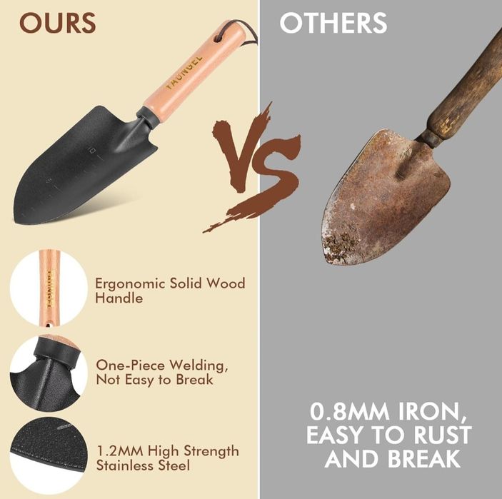 YAUNGEL Zestaw narzędzi ogrodowych, 10 sztuk