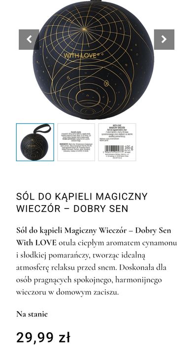 Sól do kąpieli With Love, zapach, kąpiel, kule