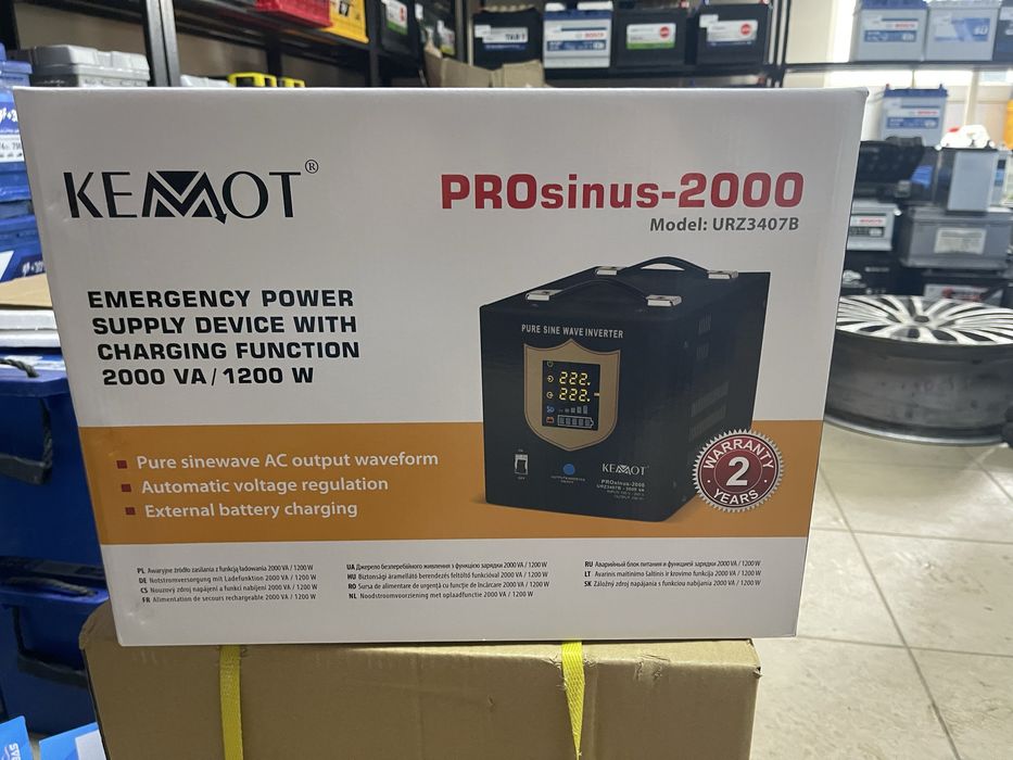 Джерело аварійного живлення Kemot PROsinus 2000W - 12V/230V