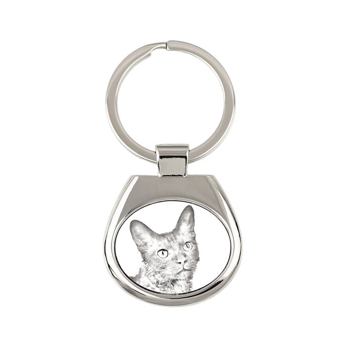 Kot LaPerm brelok ze zdjęciem kota Art-Dog