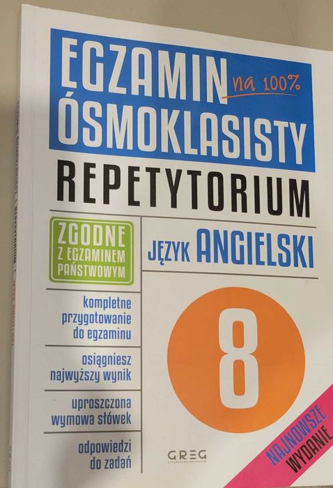 Egzamin ósmoklasisty. Język angielski – GREG Arkusze + Repetytorium
