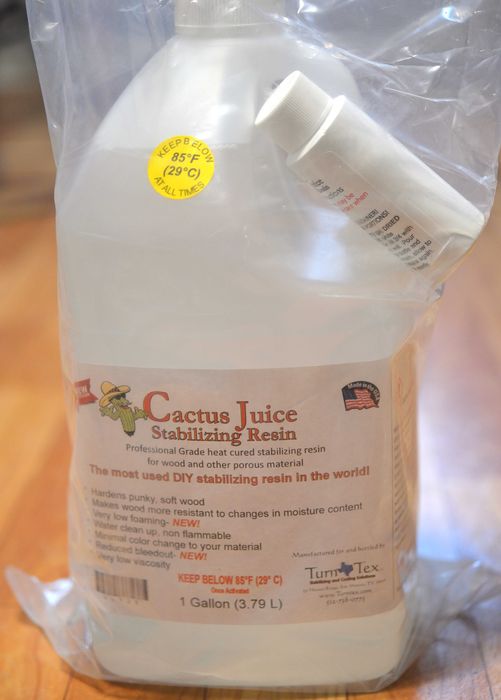 Cactus Juice для стабілізації деревени стабилизированного дерева