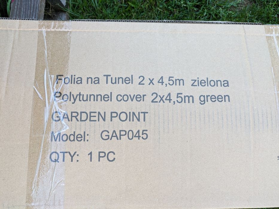 Folia na tunel 2 x 4,50 zielona
