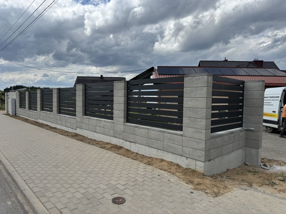 OGRODZENIA PANELOWE, POZIOME, żaluzjowe, bramy, przesla, systemowe