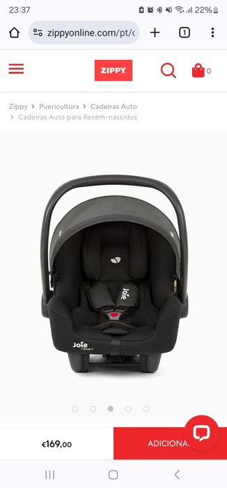 Carrinho Joie Chrome DLX Duo com Ovo – Em Bom Estado